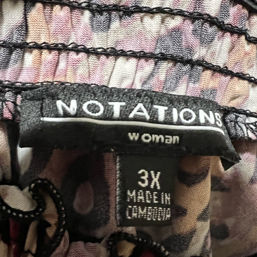 Notations women’s short sleeve top size 3X - Picture 6 of 14